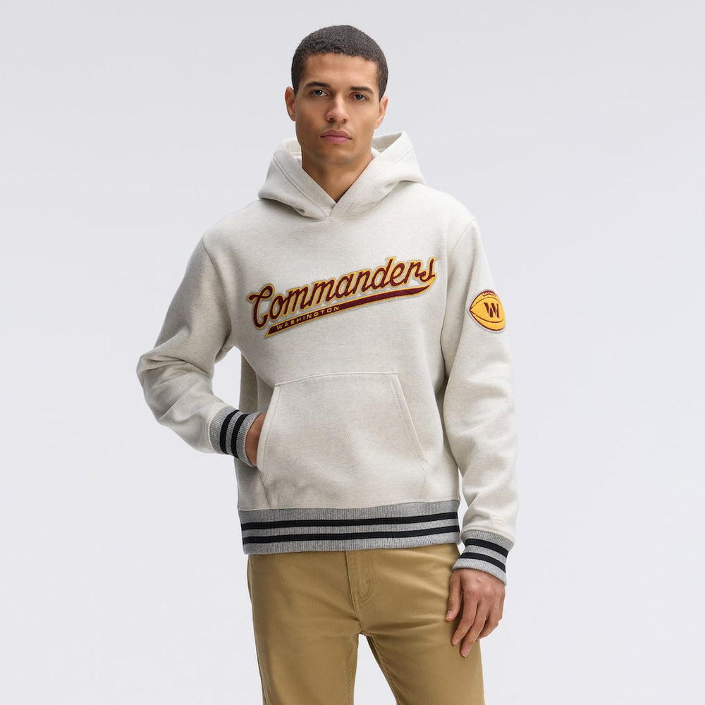 Washington Commanders IconicFleece Tipped Hoodie - Oatmeal discount