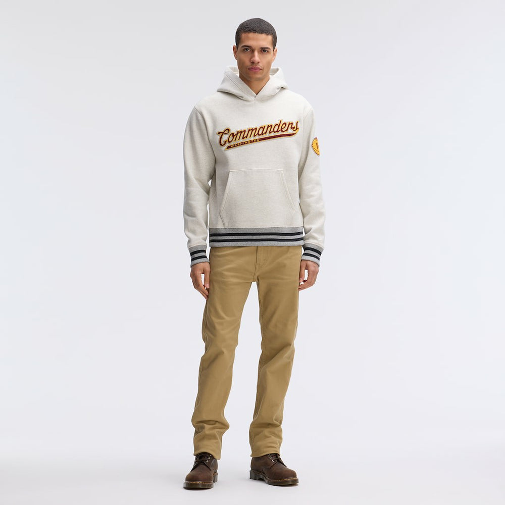 Washington Commanders IconicFleece Tipped Hoodie - Oatmeal discount