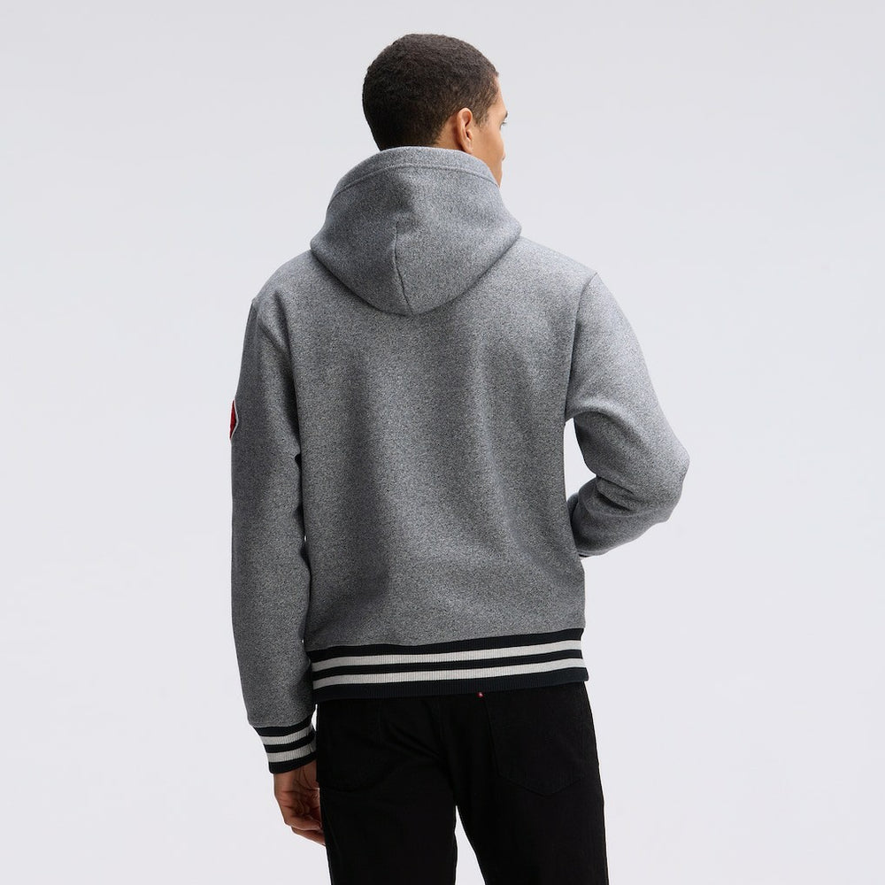 Kansas City Chiefs IconicFleece Tipped Hoodie - Athletic Heather Gray outlet