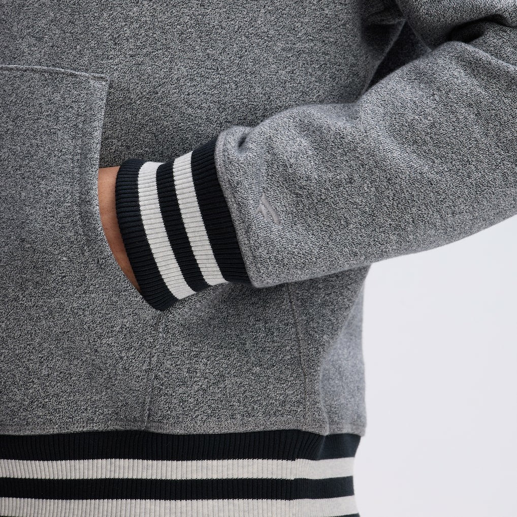 Kansas City Chiefs IconicFleece Tipped Hoodie - Athletic Heather Gray outlet