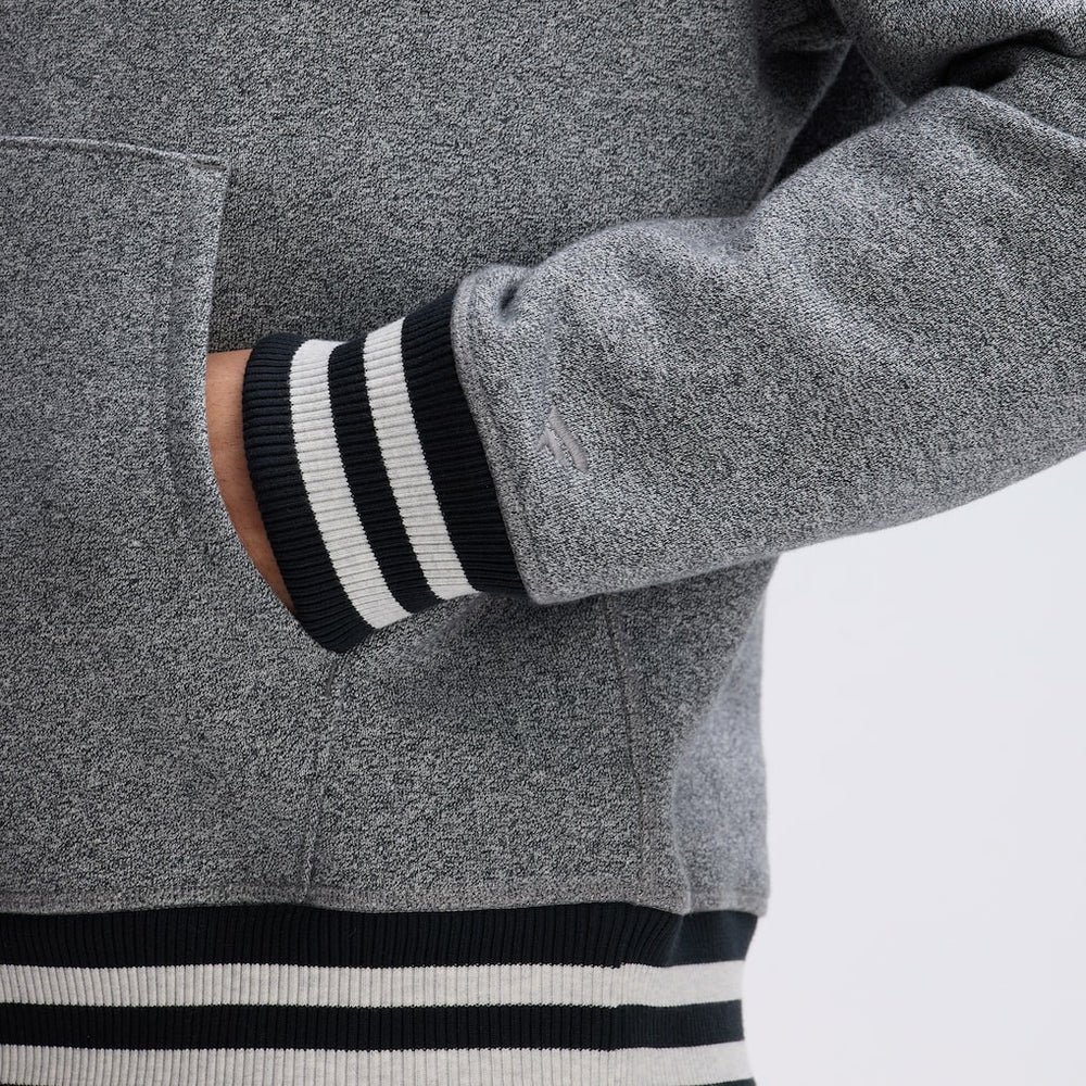 Kansas City Chiefs IconicFleece Tipped Hoodie - Athletic Heather Gray outlet
