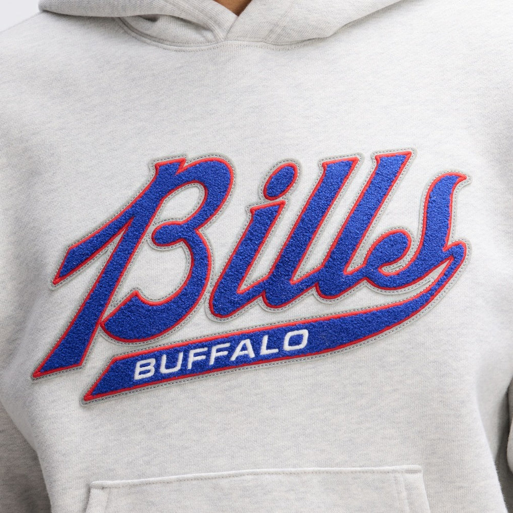 Buffalo Bills IconicFleece Tipped Hoodie - Heather Gray sale