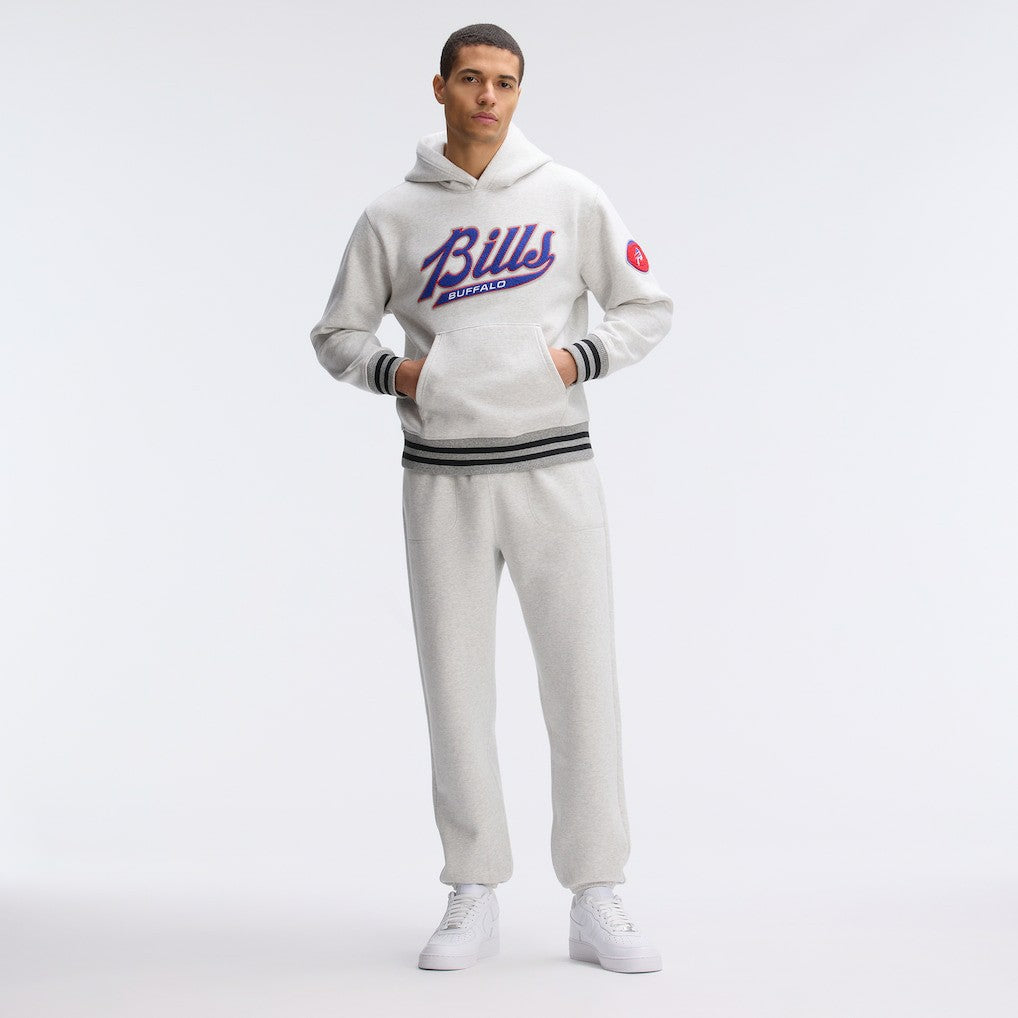 Buffalo Bills IconicFleece Tipped Hoodie - Heather Gray sale