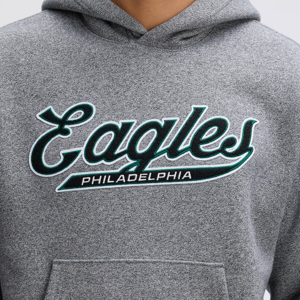 Philadelphia Eagles IconicFleece Tipped Hoodie - Athletic Heather Gray sale