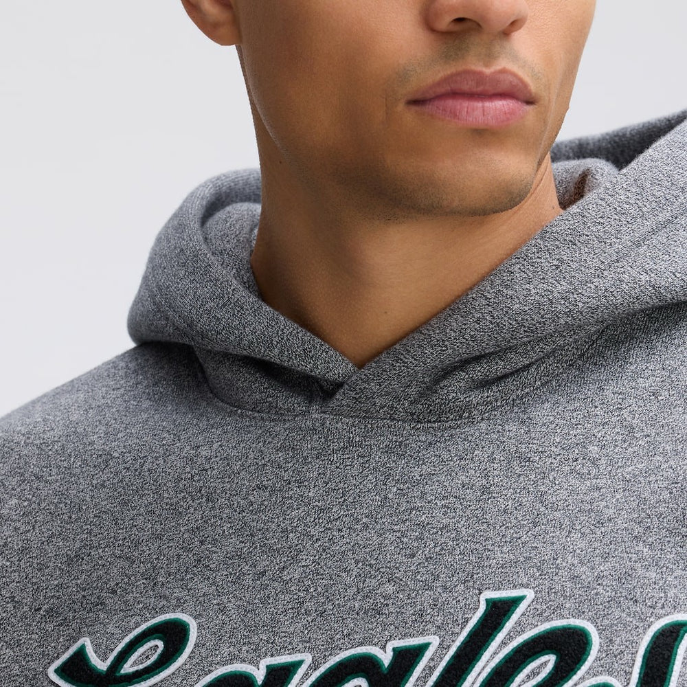 Philadelphia Eagles IconicFleece Tipped Hoodie - Athletic Heather Gray sale