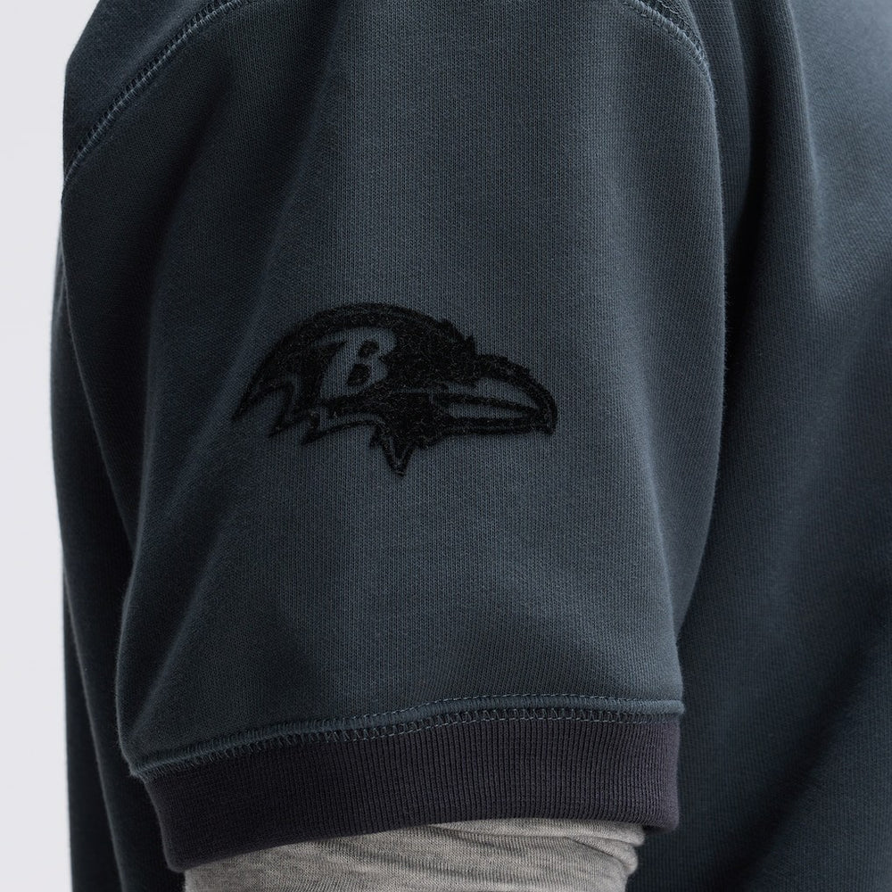 Baltimore Ravens IconicFleece Short Sleeve Sweatshirt - Charcoal outlet