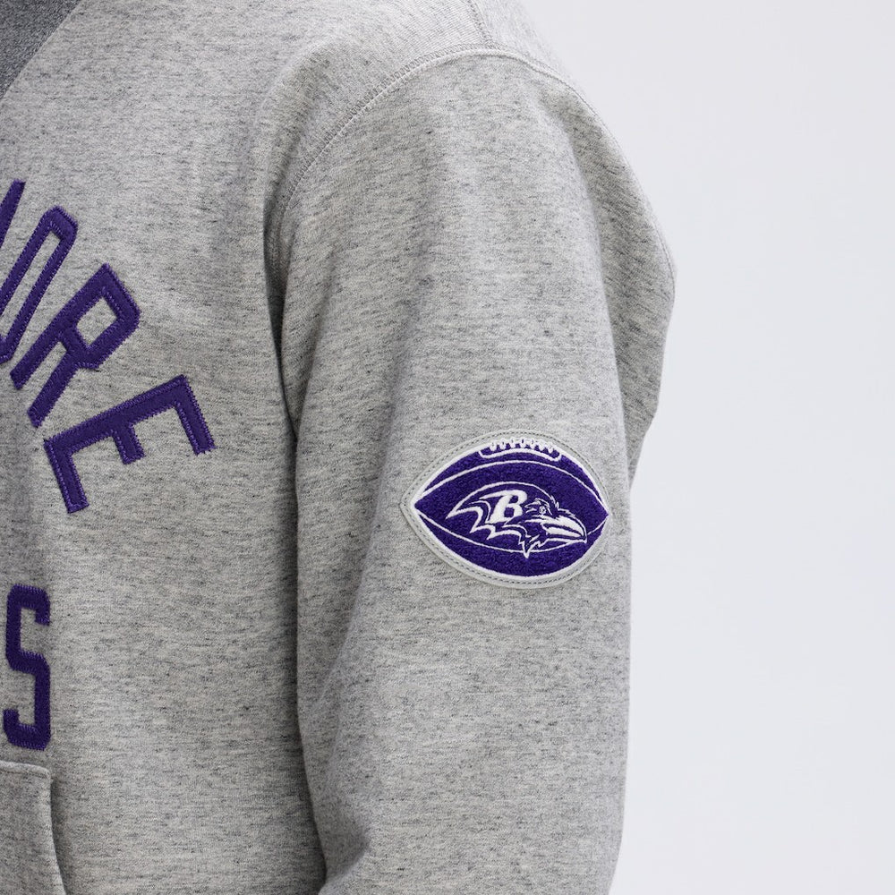 Baltimore Ravens IconicFleece Pocket Sweatshirt - Heather Gray on sale