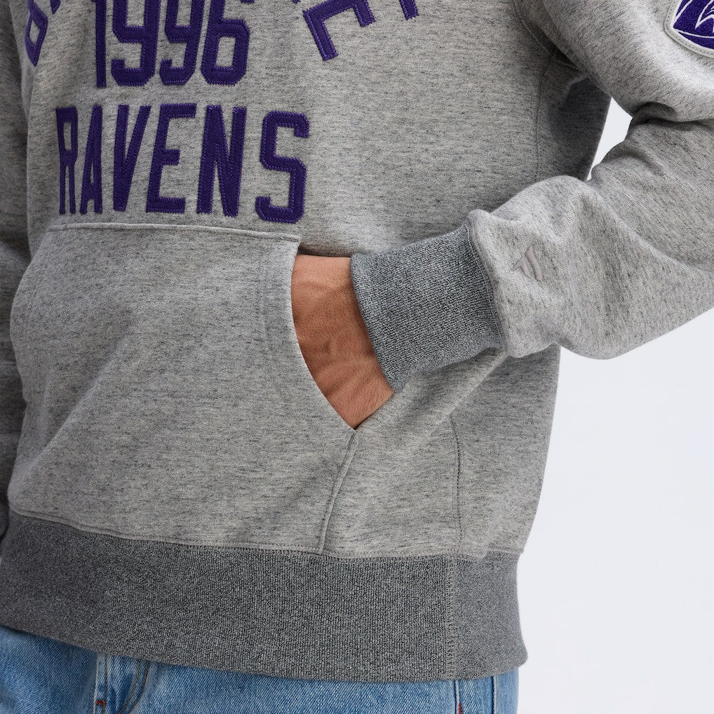Baltimore Ravens IconicFleece Pocket Sweatshirt - Heather Gray on sale