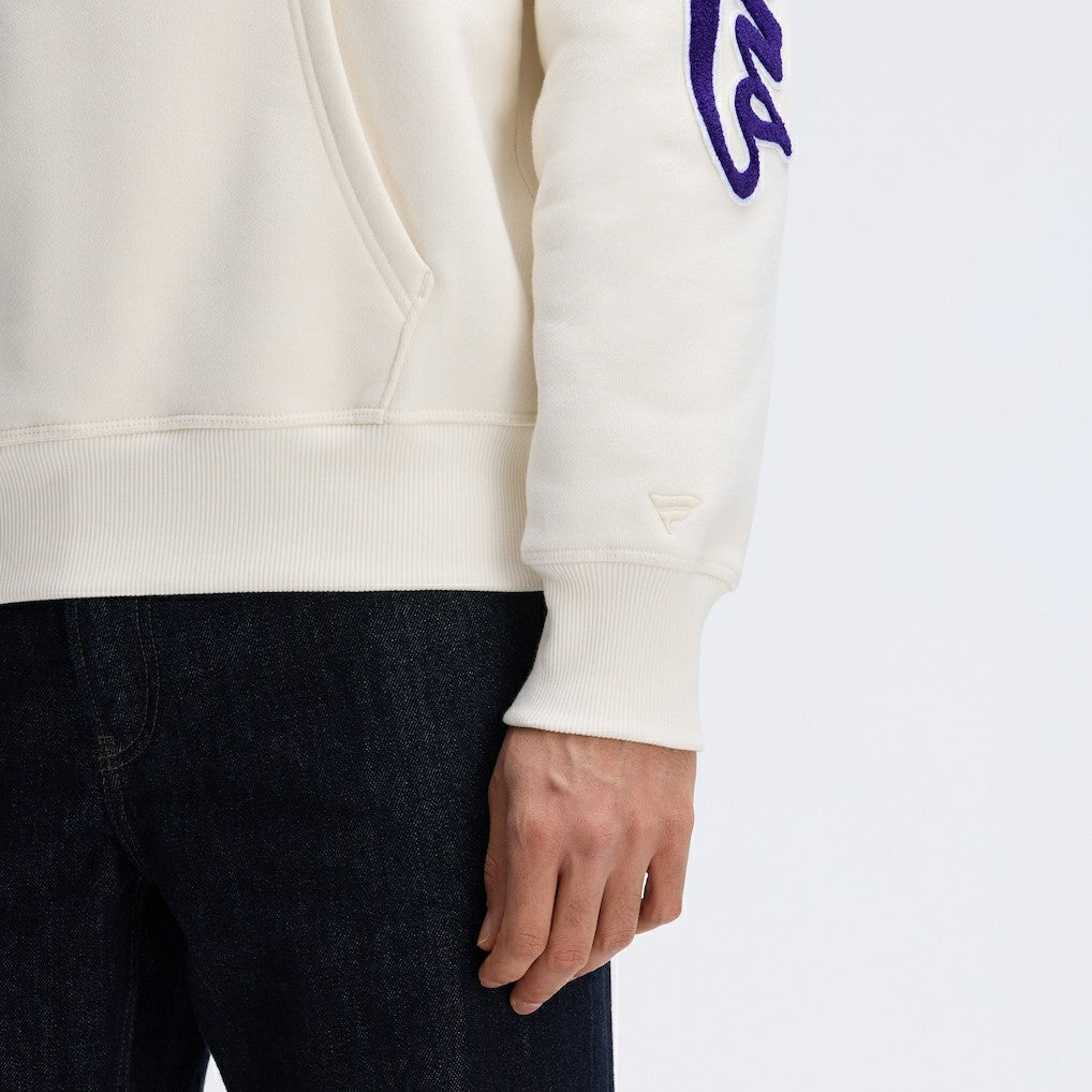 Baltimore Ravens IconicFleece Letterman Hoodie - Oatmeal discount