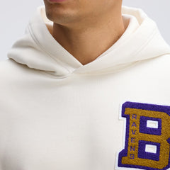 Baltimore Ravens IconicFleece Letterman Hoodie - Oatmeal discount