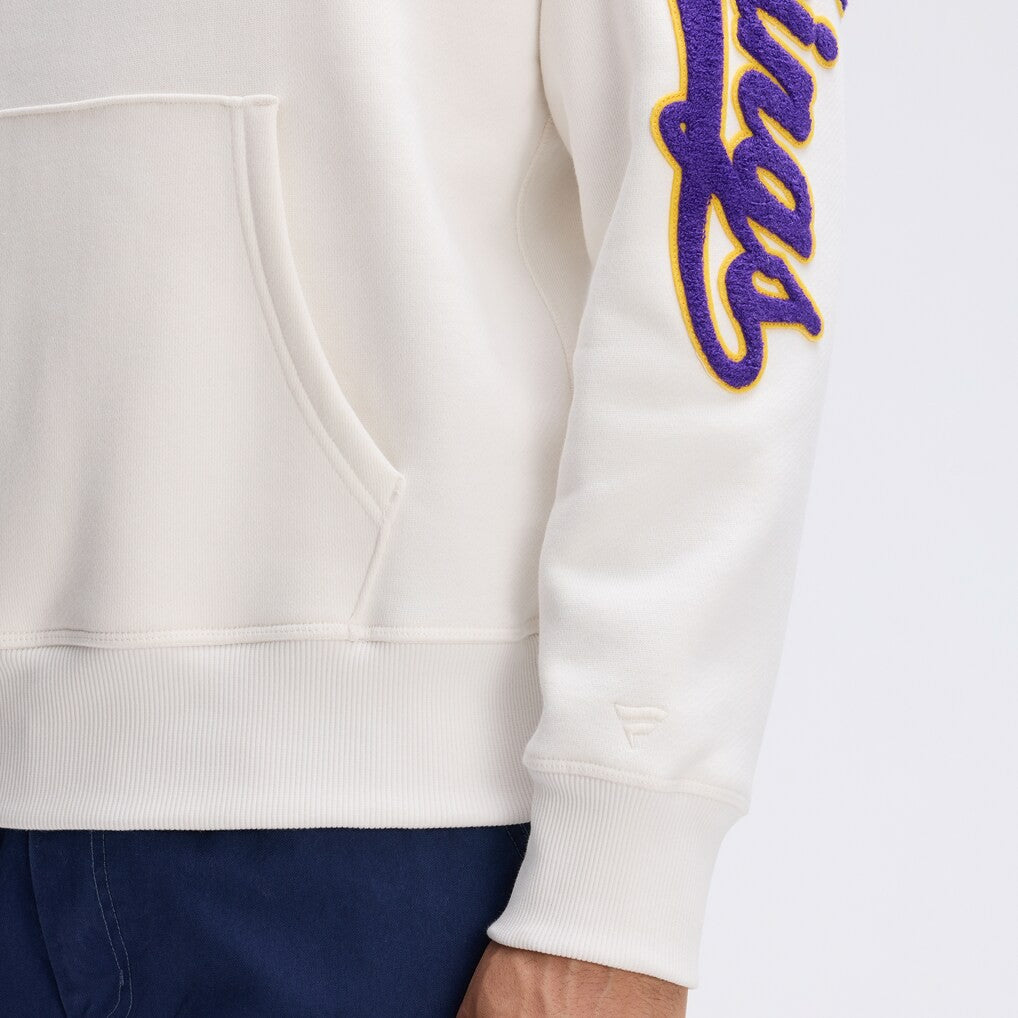 Minnesota Vikings IconicFleece Letterman Hoodie - Oatmeal cheap