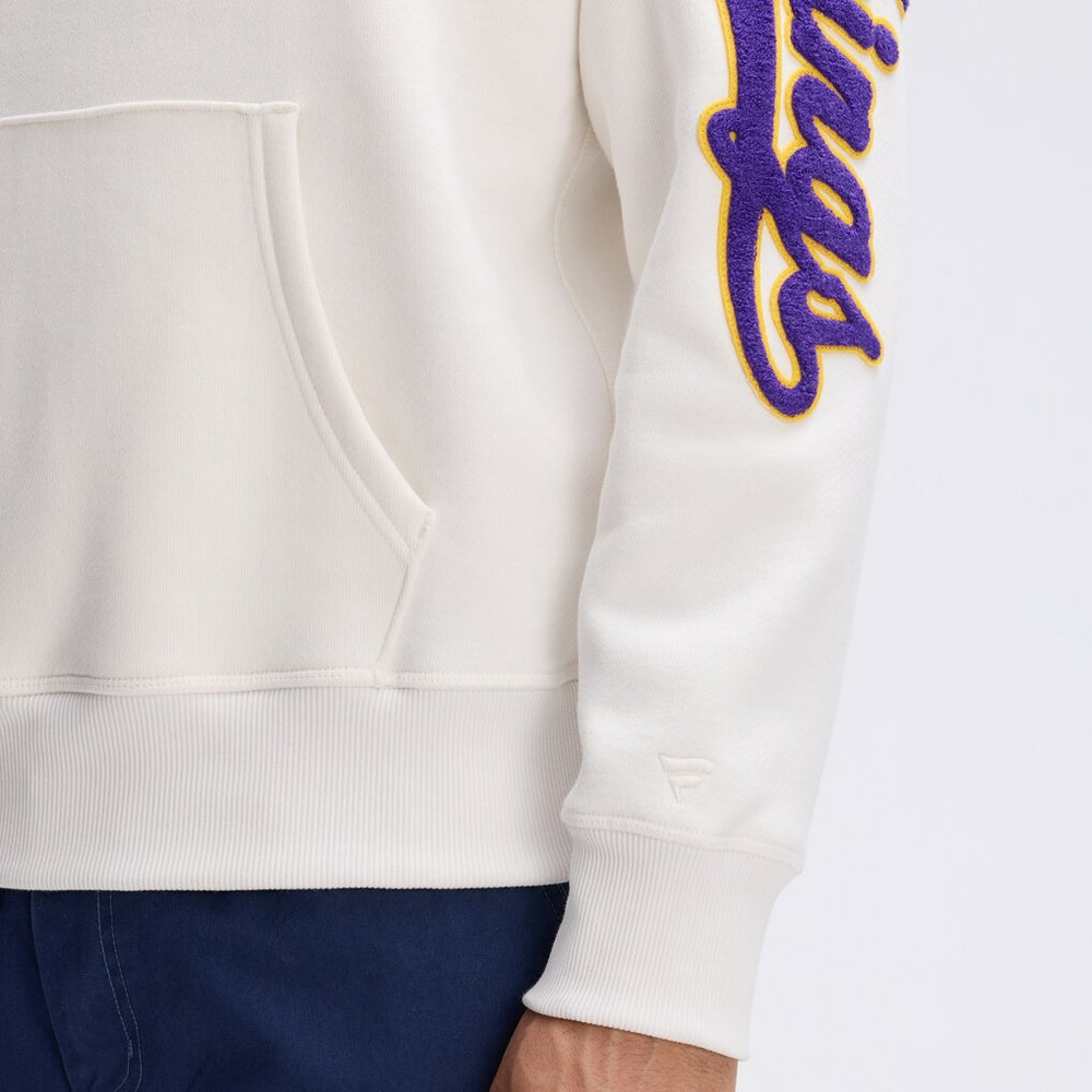Minnesota Vikings IconicFleece Letterman Hoodie - Oatmeal cheap