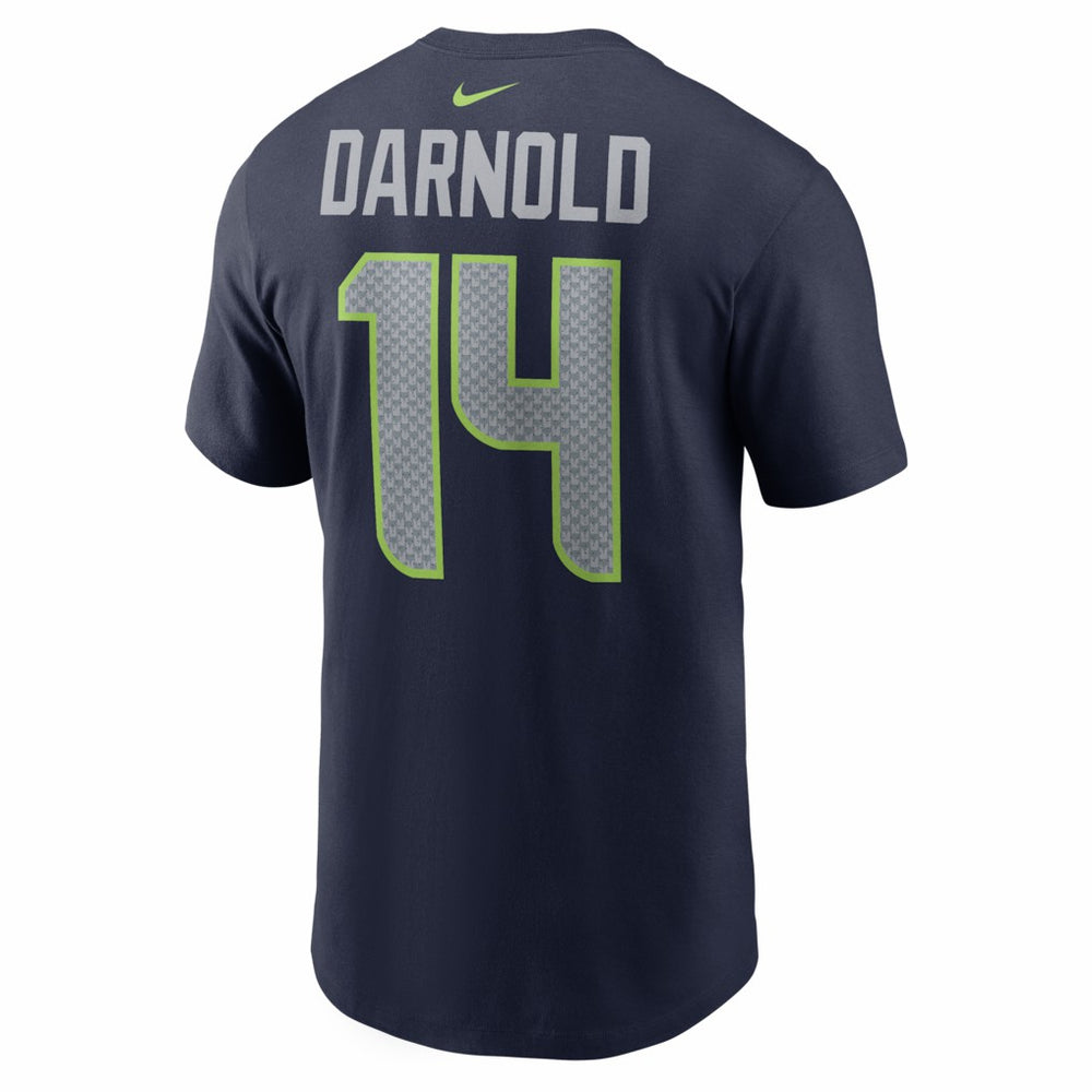 Sam Darnold Seattle Seahawks Super Bowl LX Patch Name & Number T-Shirt - College Navy | Nike on sale