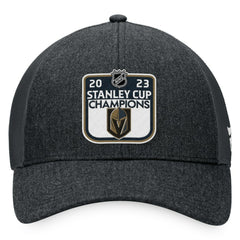 Vegas Golden Knights Fanatics 2023 Stanley Cup Champions Locker Room Adjustable Hat Charcoal