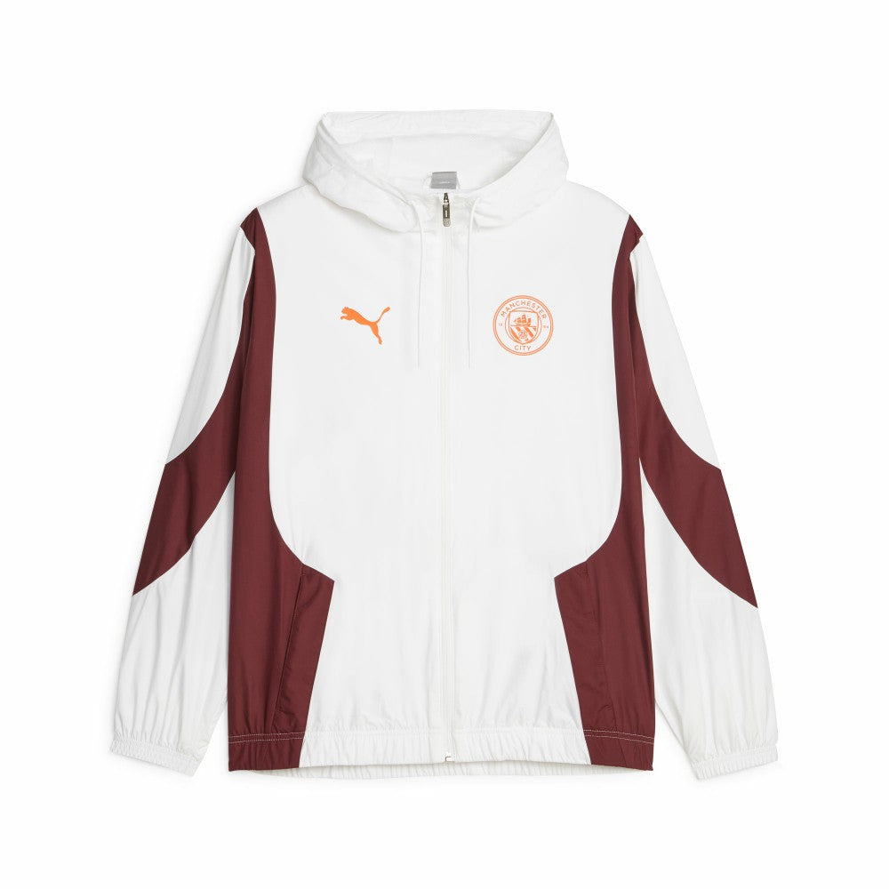 Manchester City 2023/24 Pre-Match Anthem Full-Zip Hoodie Jacket - White | Puma discount