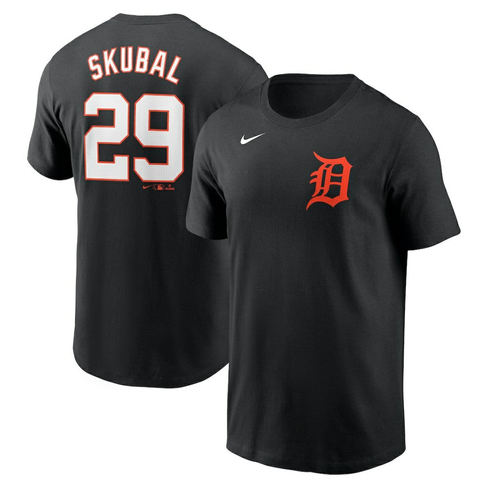 Tarik Skubal Detroit Tigers Fuse Name & Number T-Shirt - Black | Nike