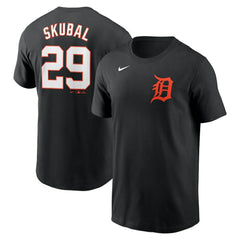 Tarik Skubal Detroit Tigers Fuse Name & Number T-Shirt - Black | Nike