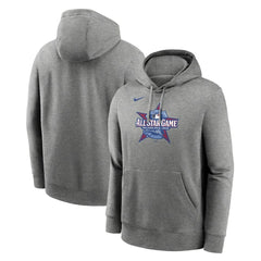 2026 MLB All-Star Game Logo Club Pullover Hoodie - Heather Charcoal | Nike