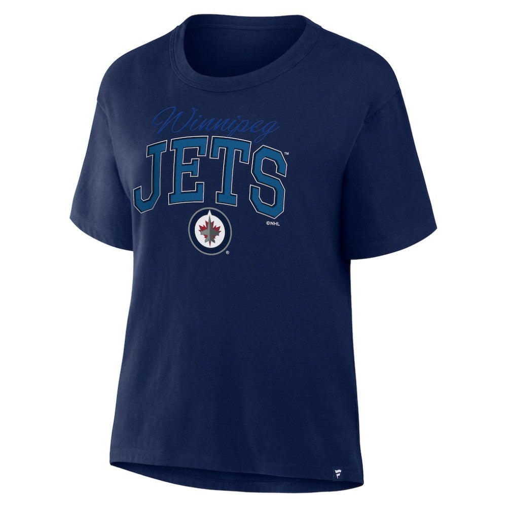 Winnipeg Jets Fanatics Women's Line Change Legacy T-Shirt Navy