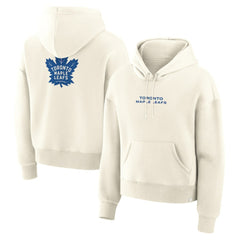 Toronto Maple Leafs Fanatics Women's Neutral Zone Legacy Hoodie Cream