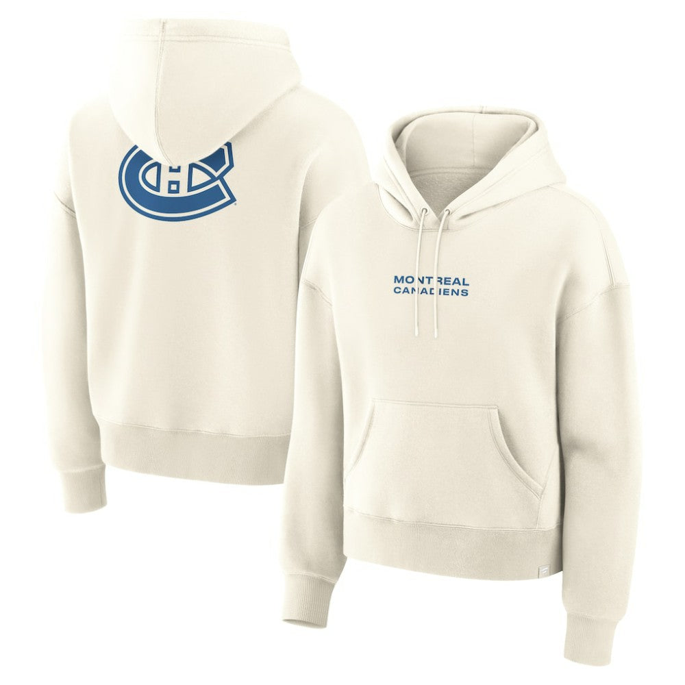 Montreal Canadiens Fanatics Women's Neutral Zone Legacy Hoodie Cream