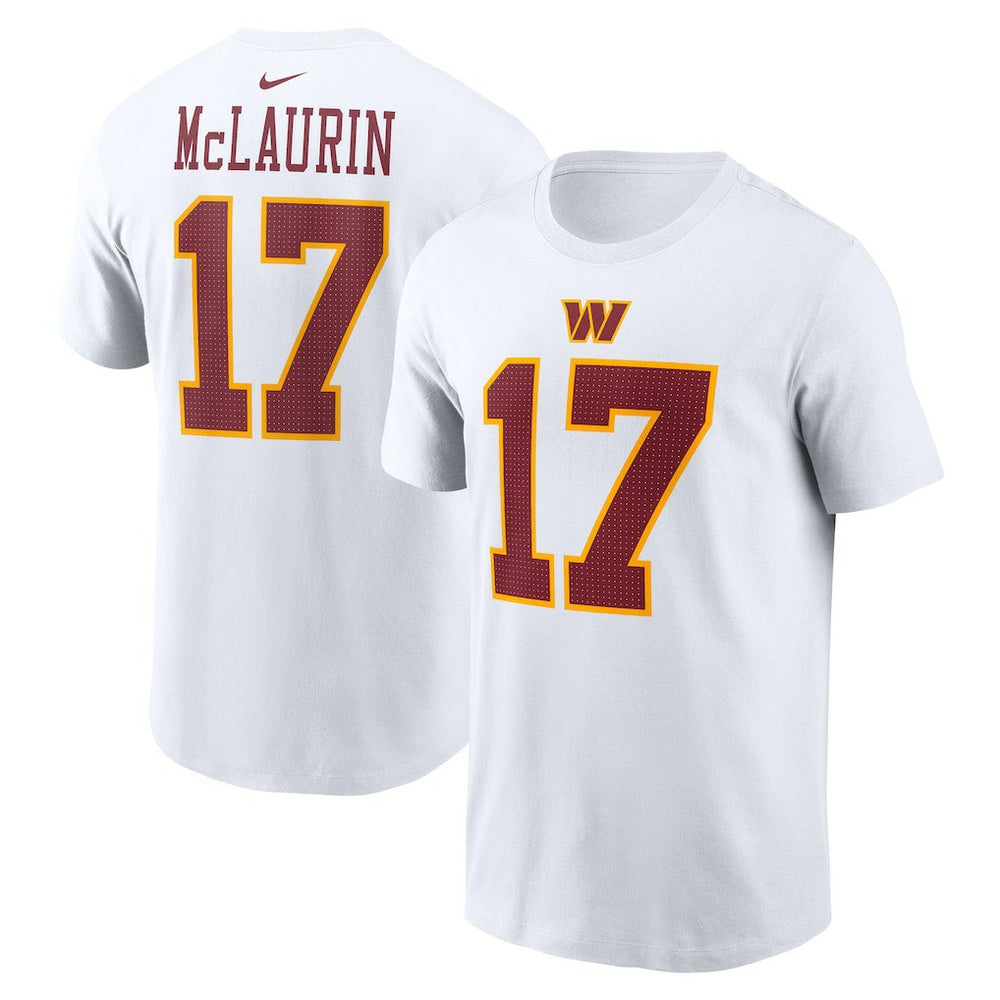 Terry McLaurin Washington Commanders Super Bowl Era Name & Number T-Shirt - White | Nike for sale