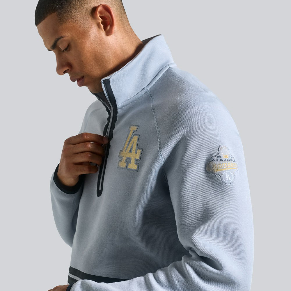 Los Angeles Dodgers 2026 Gold Collection Tech Fleece Half-Zip Pullover - Gray | Nike