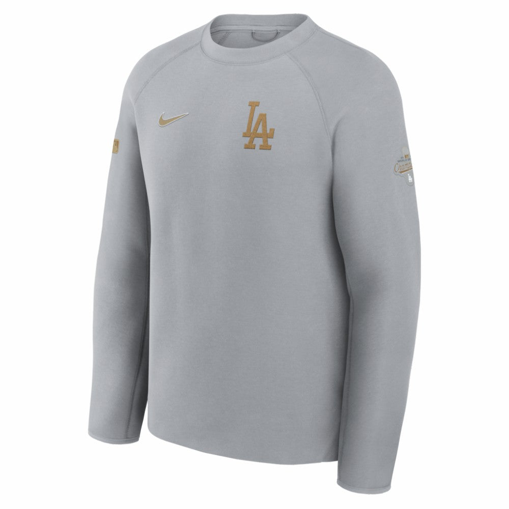 Los Angeles Dodgers 2026 Gold Collection Tech Fleece Sweatshirt - Gray | Nike