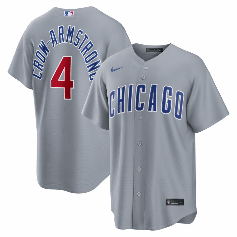 Pete Crow-Armstrong Chicago Cubs Road Replica Jersey - Gray | Nike