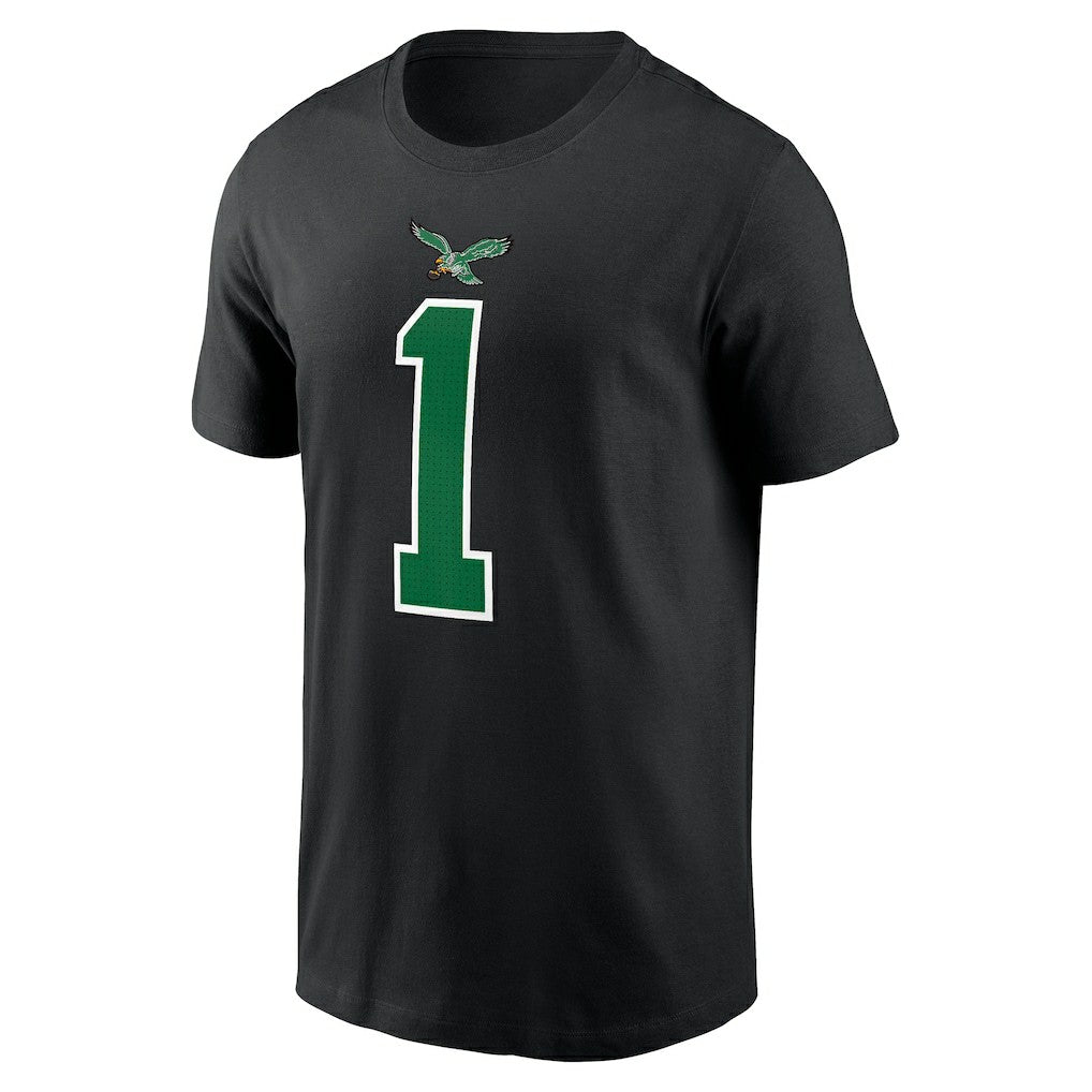 Jalen Hurts Philadelphia Eagles Player Name & Number T-Shirt - Black | Nike online