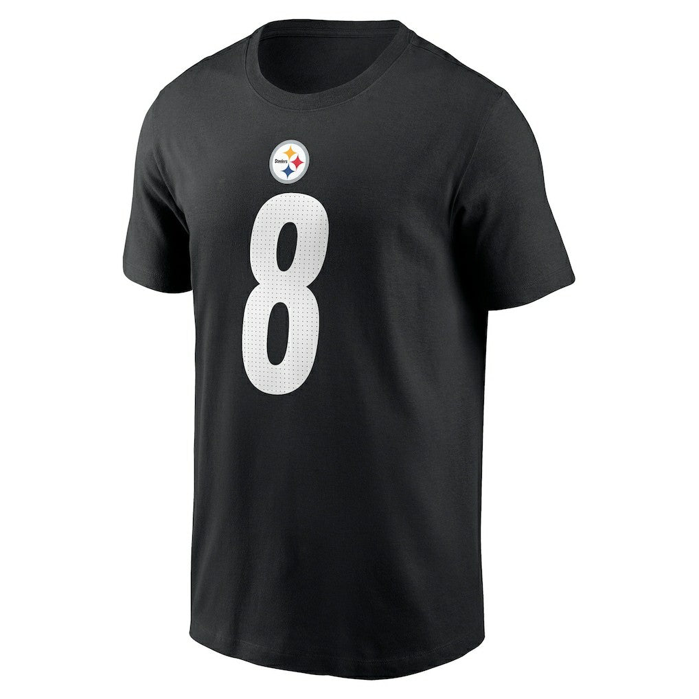 Aaron Rodgers Pittsburgh Steelers Name & Number T-Shirt - Black | Nike for sale