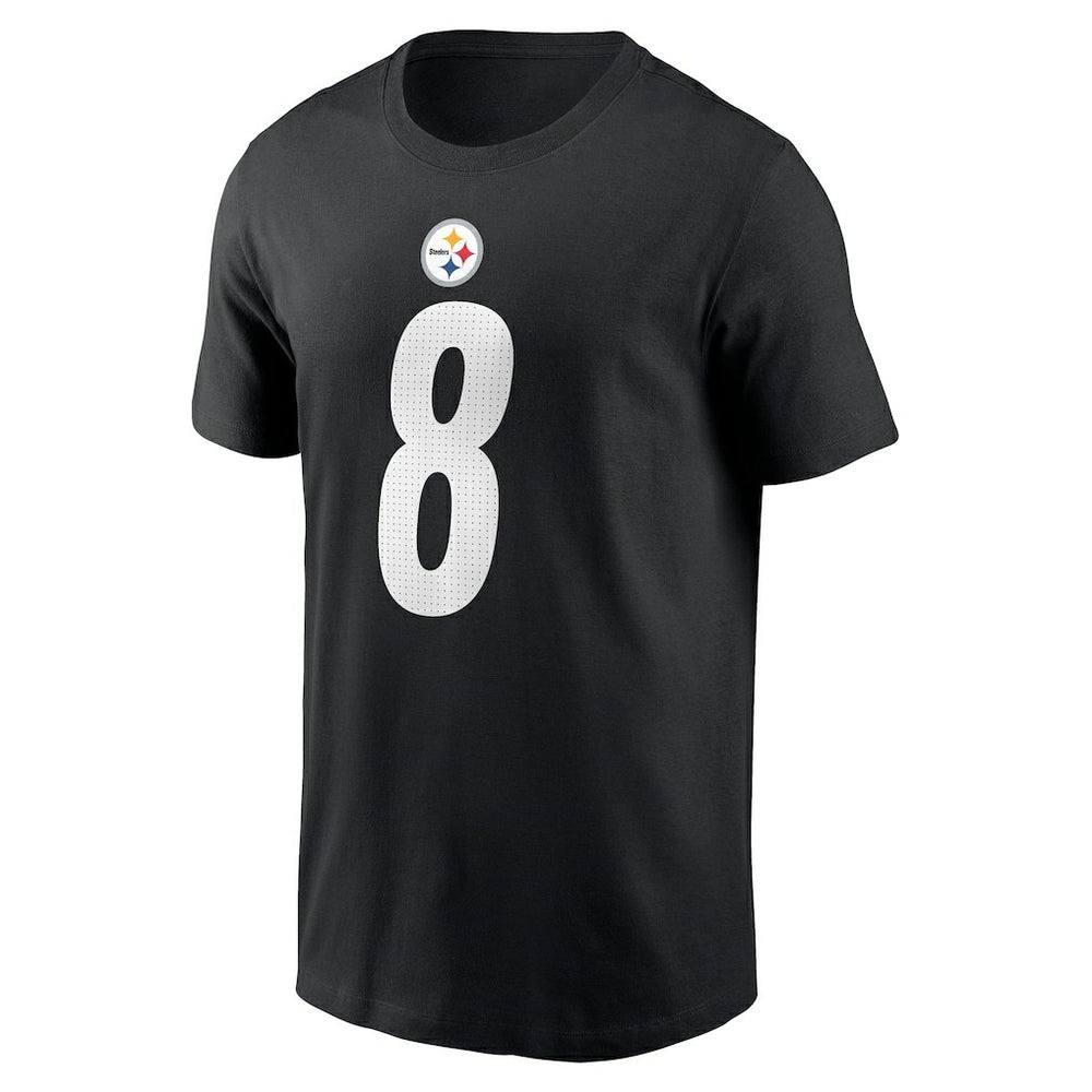 Aaron Rodgers Pittsburgh Steelers Name & Number T-Shirt - Black | Nike for sale