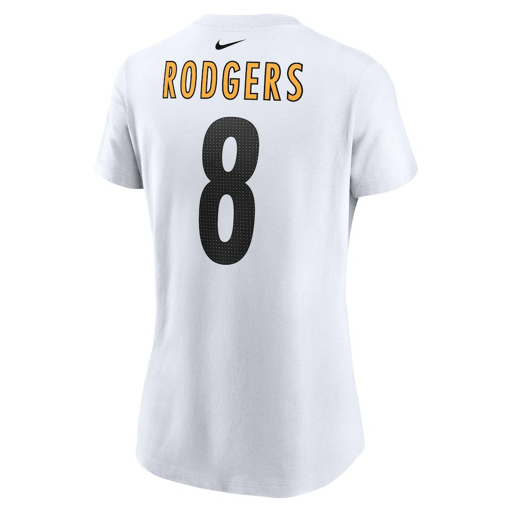 Aaron Rodgers Pittsburgh Steelers Women's Name & Number T-Shirt - White | Nike cheap