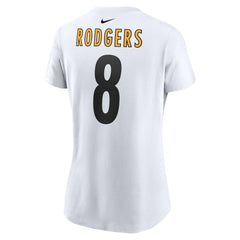 Aaron Rodgers Pittsburgh Steelers Women's Name & Number T-Shirt - White | Nike cheap