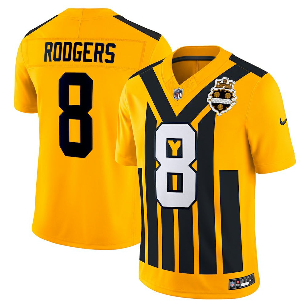 Aaron Rodgers Pittsburgh Steelers Alternate Vapor F.U.S.E. Limited Jersey - Gold | Nike for sale