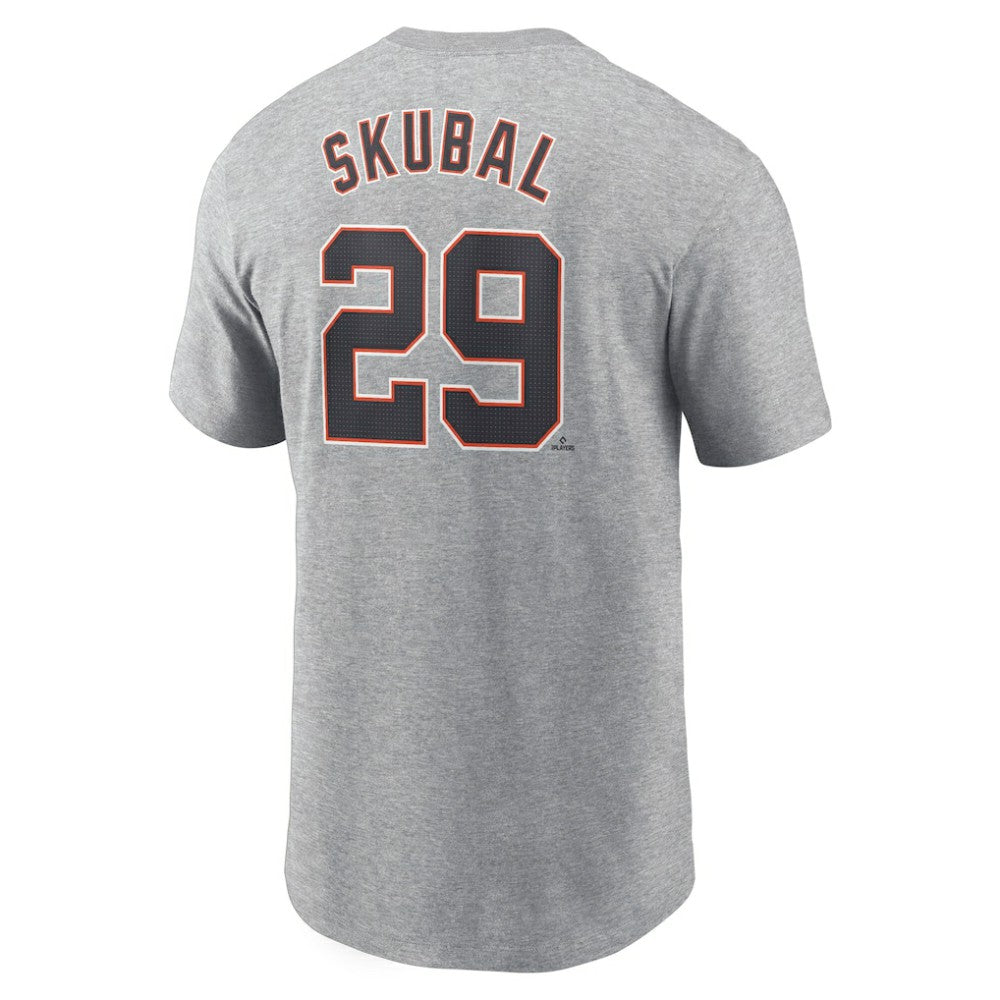 Tarik Skubal Detroit Tigers Fuse Name & Number T-Shirt - Gray | Nike