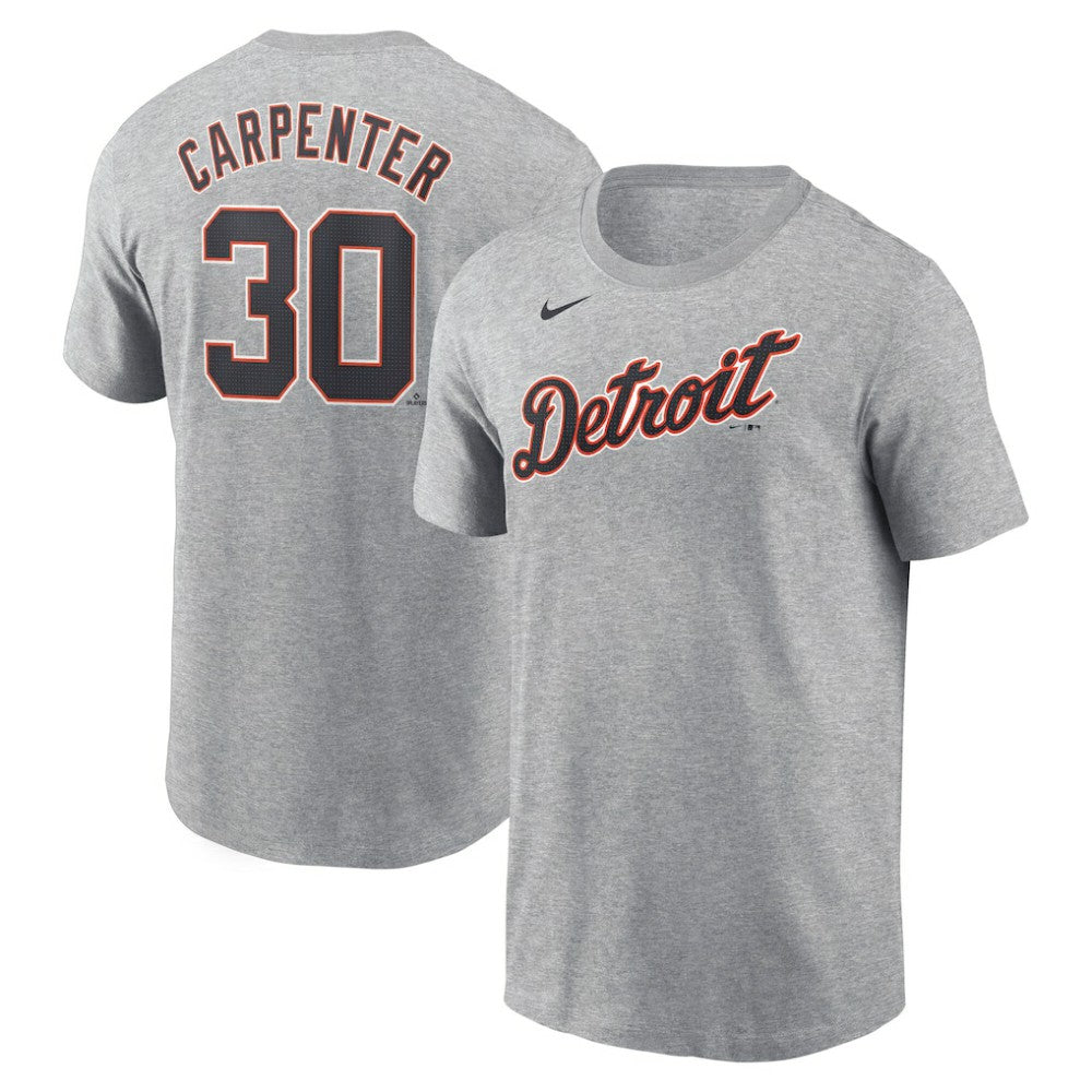 Kerry Carpenter Detroit Tigers Fuse Name & Number T-Shirt - Gray | Nike
