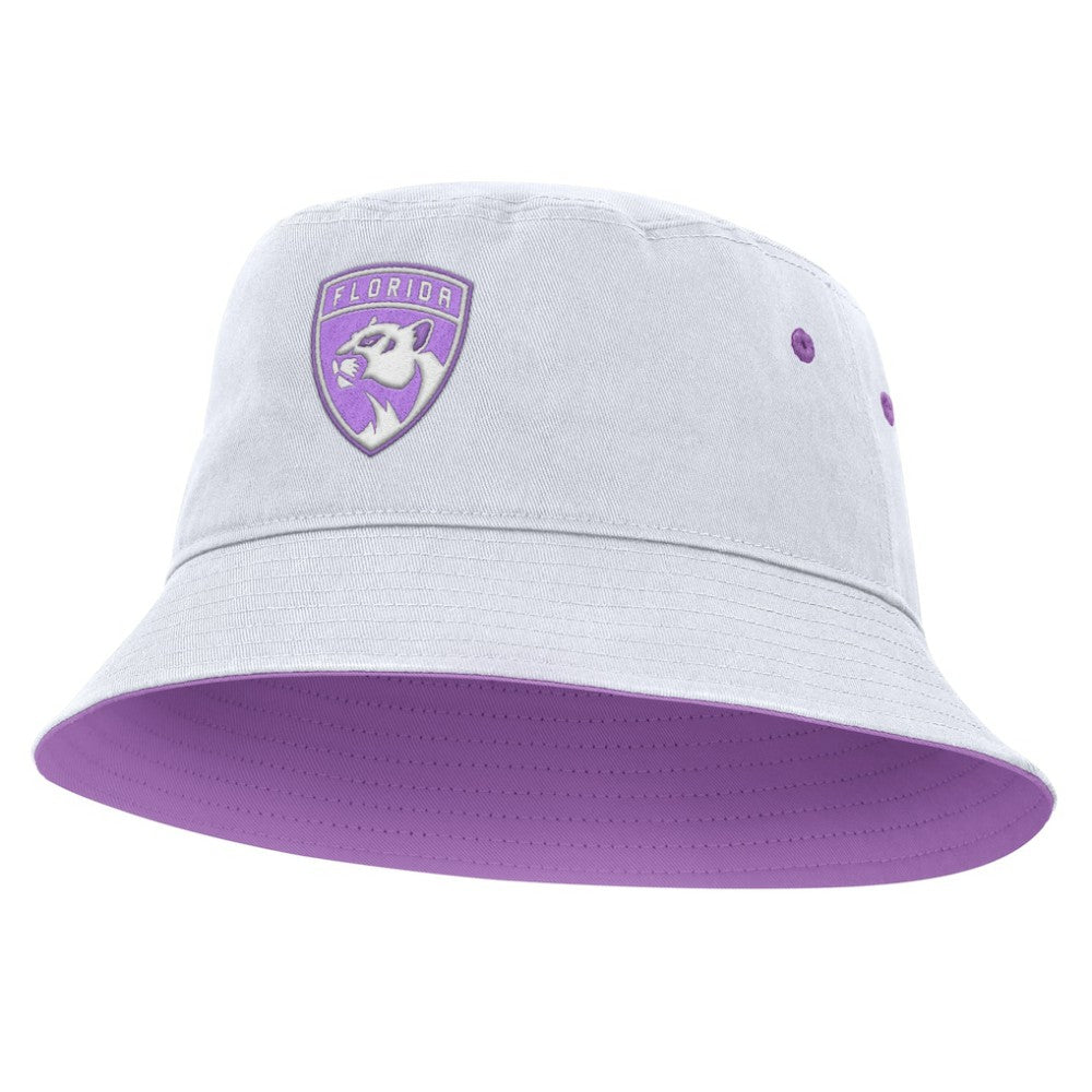Florida Panthers Fanatics Hockey Fights Cancer Bucket Hat White