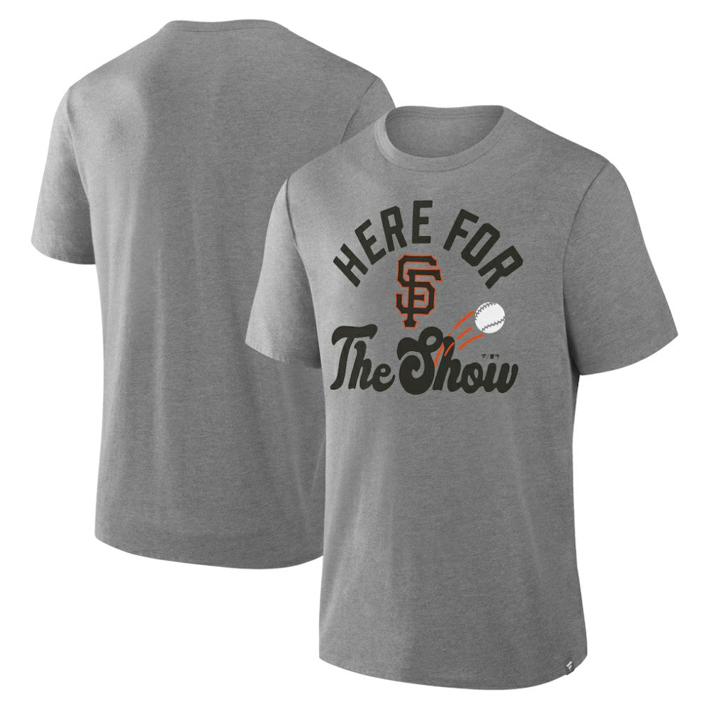 San Francisco Giants Nostalgia Tri-Blend T-Shirt - Heather Gray