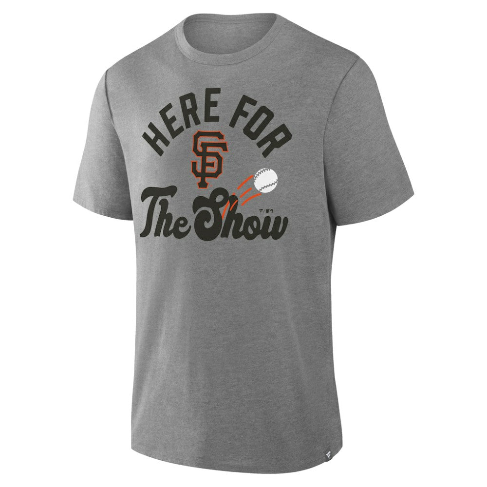 San Francisco Giants Nostalgia Tri-Blend T-Shirt - Heather Gray