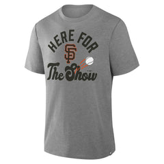 San Francisco Giants Nostalgia Tri-Blend T-Shirt - Heather Gray