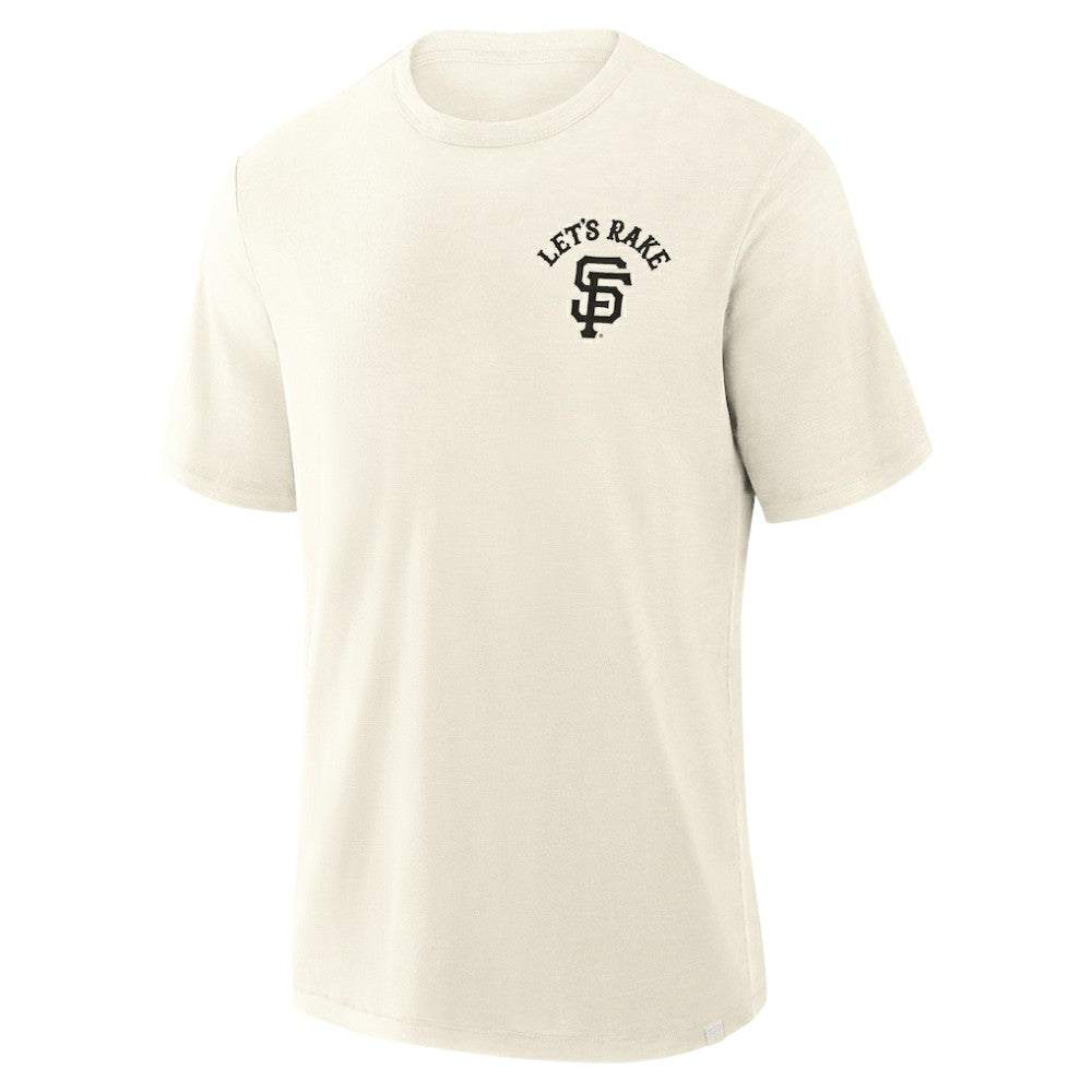 San Francisco Giants Nostalgia Stadium Slub T-Shirt - Cream