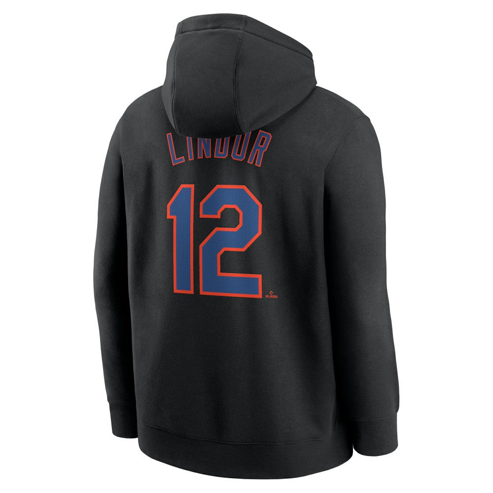 Francisco Lindor New York Mets Player Name & Number Club Pullover Hoodie - Black | Nike