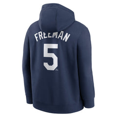 Freddie Freeman Los Angeles Dodgers Player Name & Number Club Pullover Hoodie - Navy | Nike