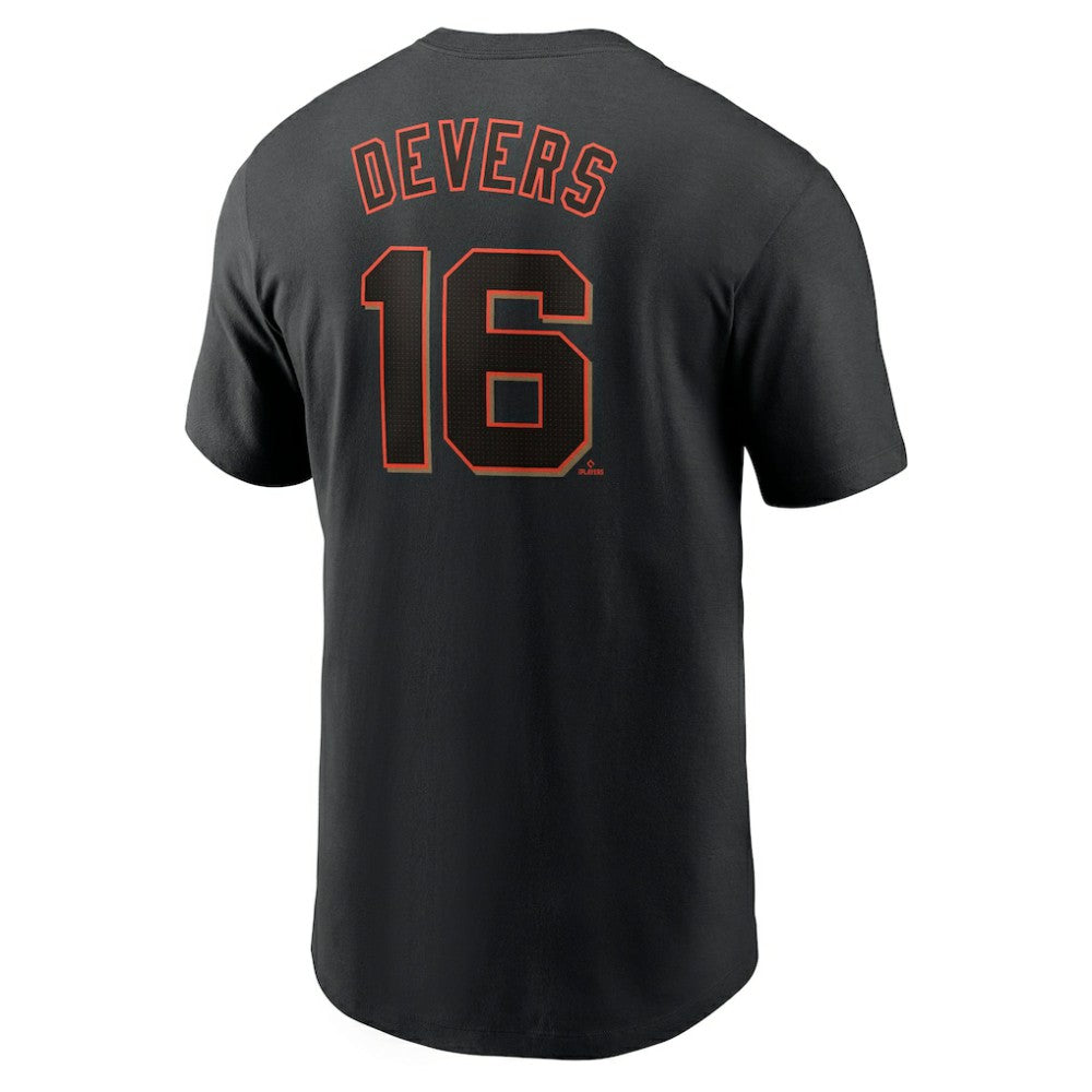 Rafael Devers San Francisco Giants Home Name & Number T-Shirt - Black | Nike