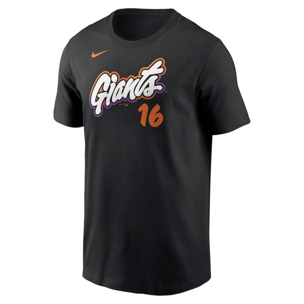 Rafael Devers San Francisco Giants 2025 City Connect Fuse Name & Number T-Shirt - Black | Nike