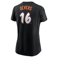 Rafael Devers San Francisco Giants Women's 2025 City Connect Fuse Name & Number T-Shirt - Black | Nike