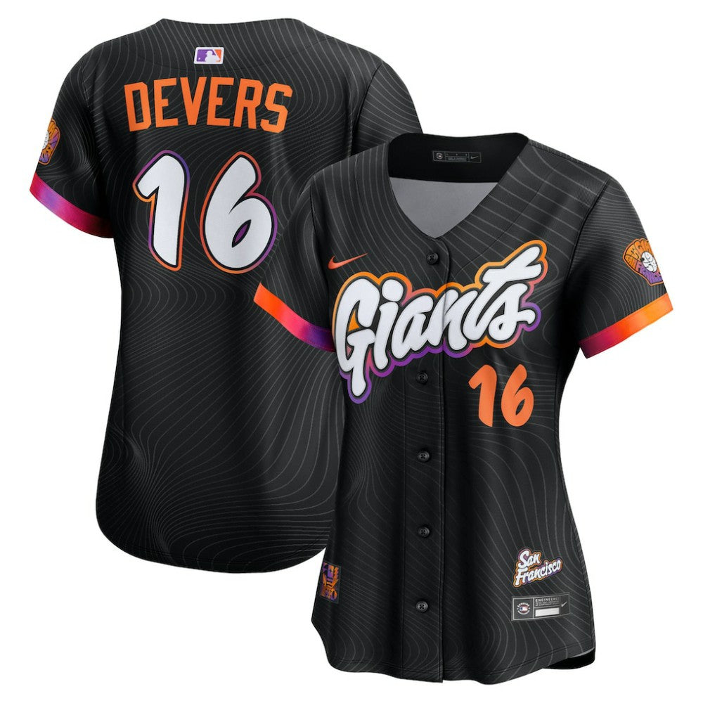 Rafael Devers San Francisco Giants Women's 2025 City Connect Limited Player Jersey - Black | Nike