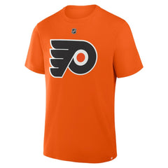 Trevor Zegras Philadelphia Flyers Fanatics Authentic Stack Name & Number T-Shirt Orange