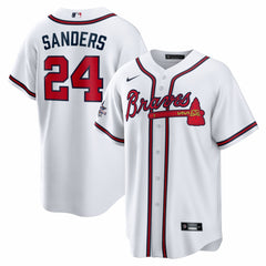 Deion Sanders Atlanta Braves Home Retired Player Replica Jersey - White | Nike